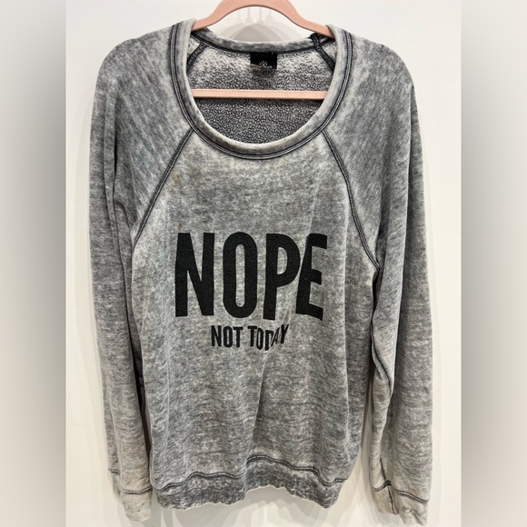 Frankie & Finnigan “Nope Not Today” Long Sleeve Top - Picture 1 of 3